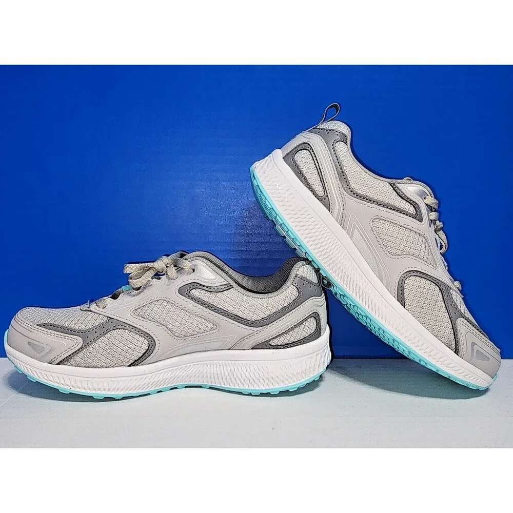 Skechers Air Cooled Goga Mat Go Run Consistent Women's Shoes Size 7 Grey